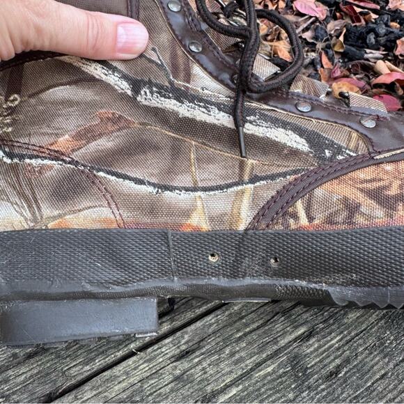 Ducks Unlimited Wading Shoe Men's 12 Multicolor Camo Lace Up Ankle Boots - Picture 6 of 15